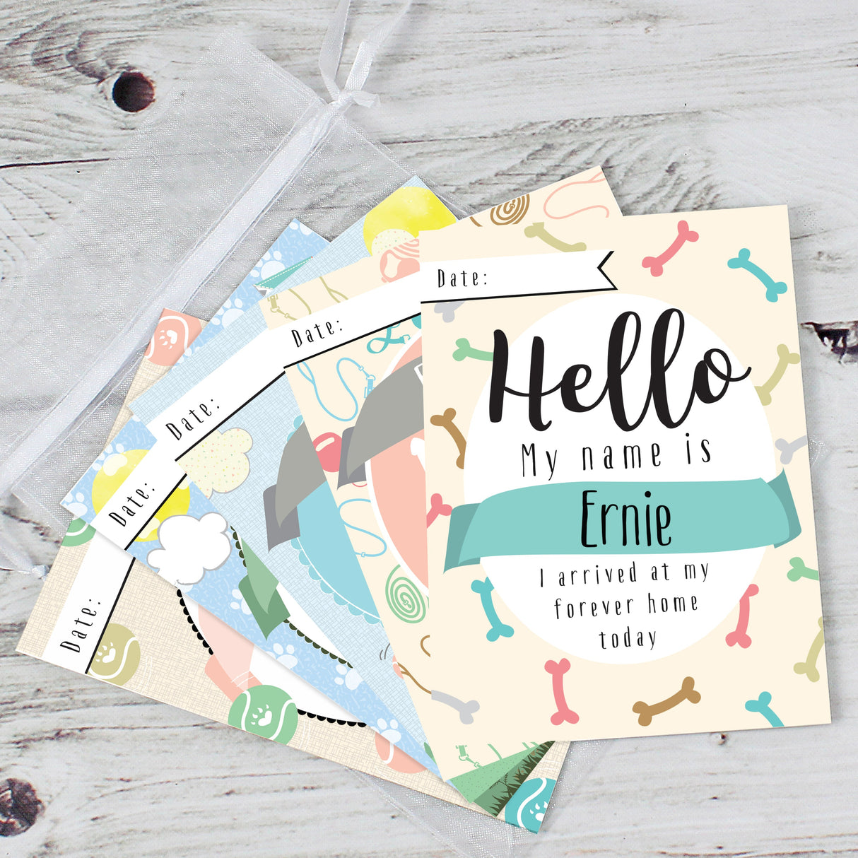 Personalised Puppy Cards: For Milestone Moments: 5 - Keepsakes By Gift Moments