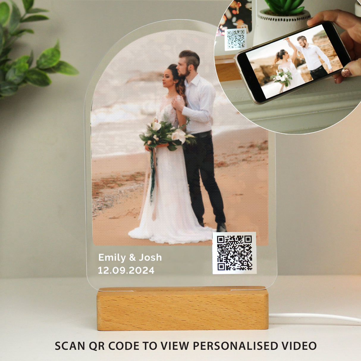 Personalised QR Photo Upload LED Light: 8 - LED Lighting By Gift Moments