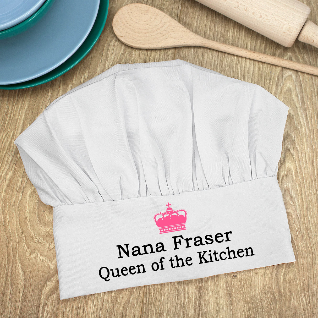 Personalised Queen of the Kitchen Chef Hat - Shop Chef Hats At Gift Moments - 3