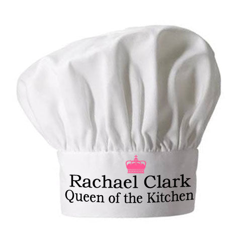 Personalised Queen of the Kitchen Chef Hat - Shop Chef Hats At Gift Moments - 4