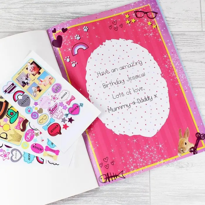 Personalised Rachael Hale Adorable Animals Activity Book With Stickers - Shop Books At Gift Moments - 2