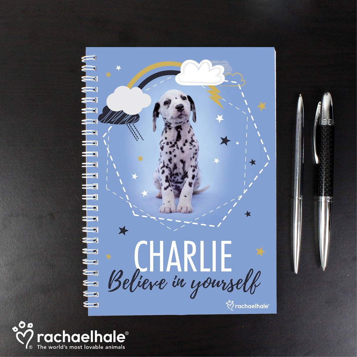 Personalised Rachael Hale Dalmatian A5 Notebook - Shop Notebooks At Gift Moments - 5
