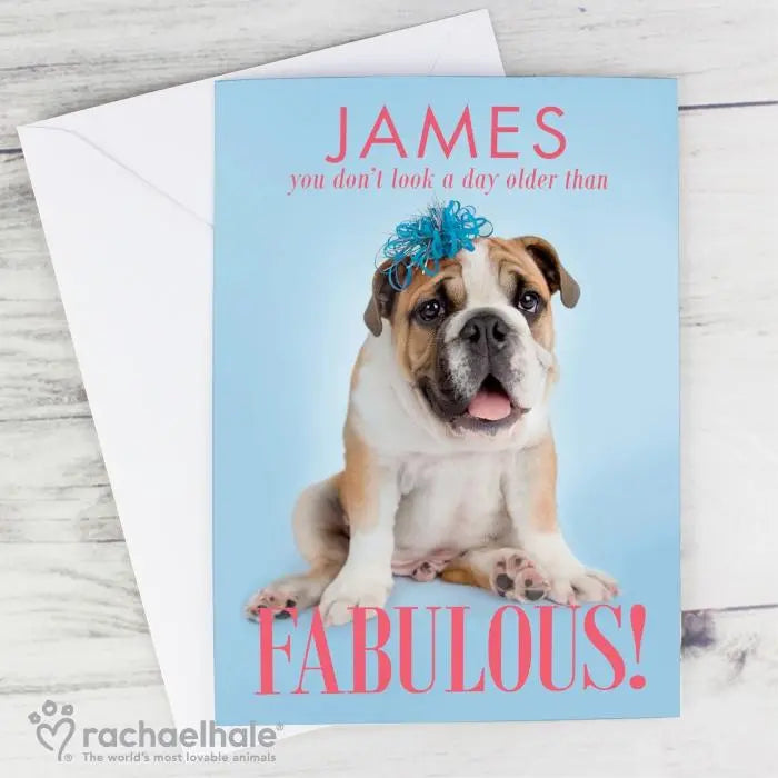Personalised Rachael Hale Fabulous Birthday Card - Shop Greeting Cards At Gift Moments - 1