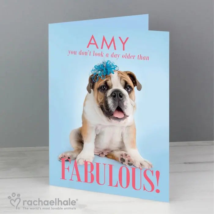 Personalised Rachael Hale Fabulous Birthday Card - Shop Greeting Cards At Gift Moments - 2