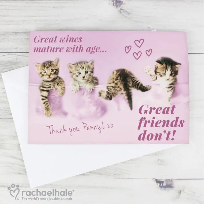 Personalised Rachael Hale ’Great Friends’ Card - Shop Greeting Cards At Gift Moments - 1