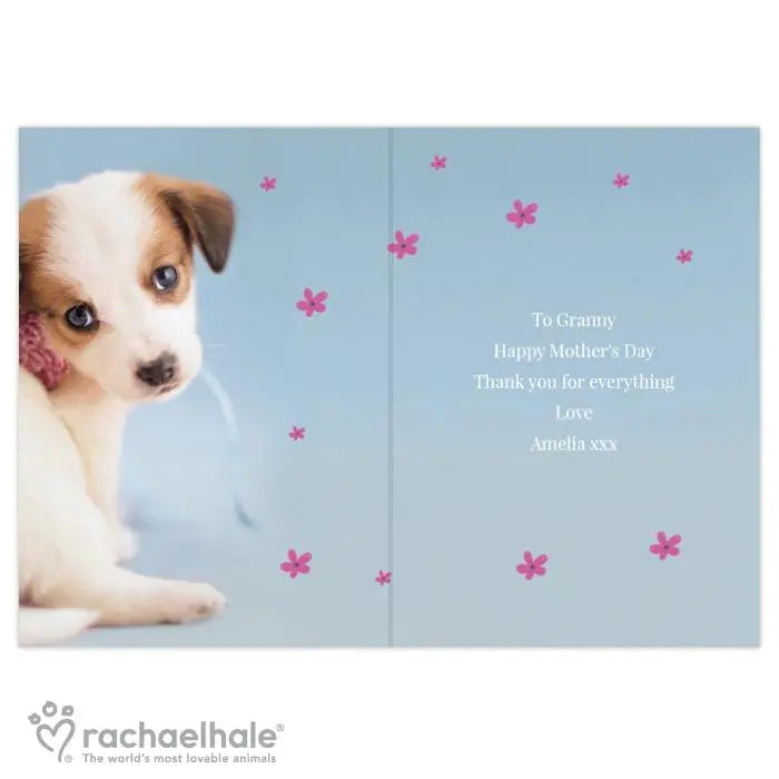 Personalised Rachael Hale ’Just for You’ Puppy Card - Shop Greeting Cards At Gift Moments - 4