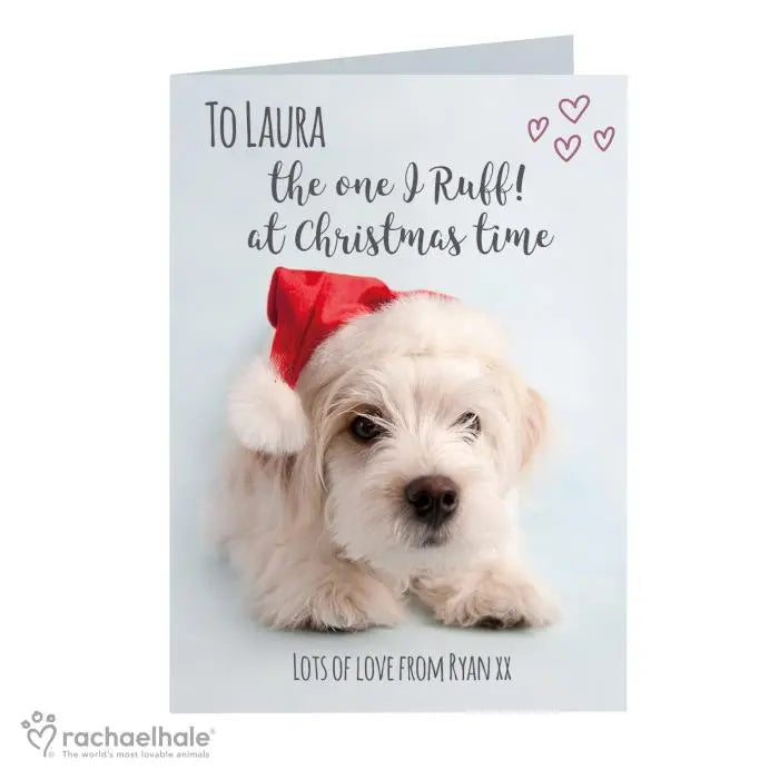 Personalised Rachael Hale Terrier Christmas Card: 2 - Greeting Cards By Rachael Hale