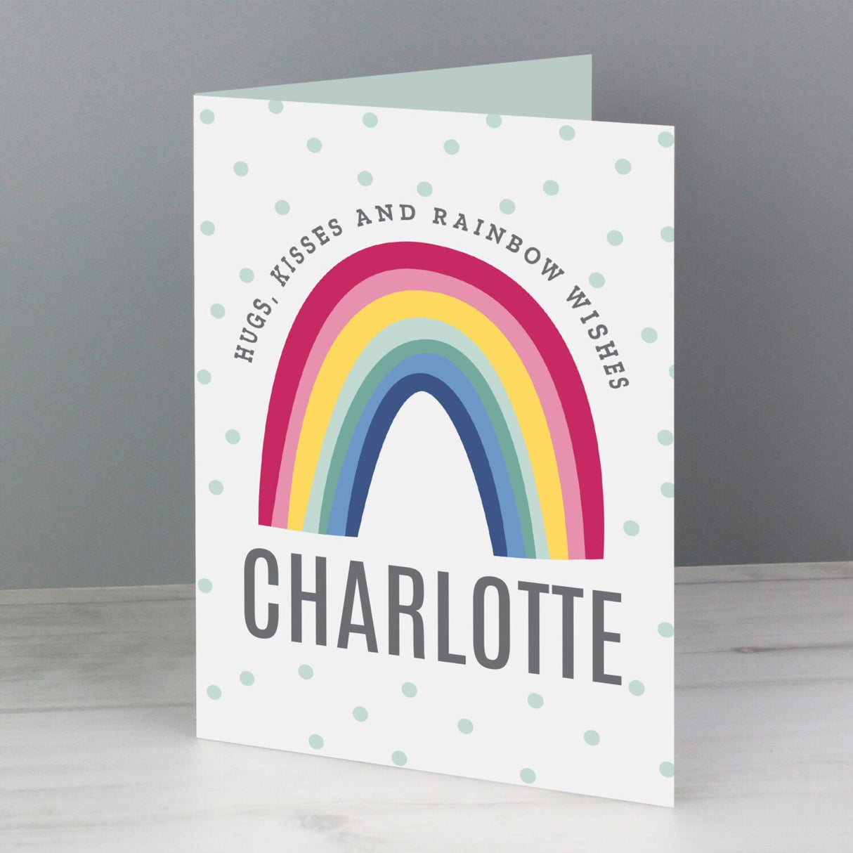 Personalised Rainbow Card: 3 - Greeting Cards By Gift Moments