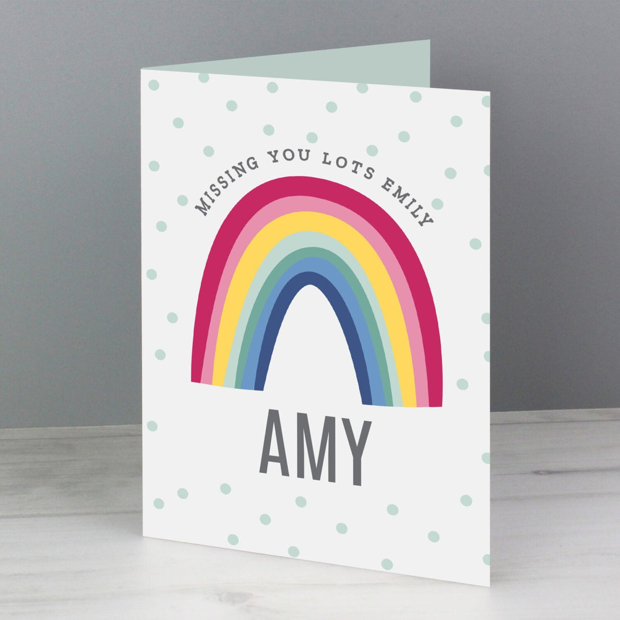 Personalised Rainbow Card: 2 - Greeting Cards By Gift Moments
