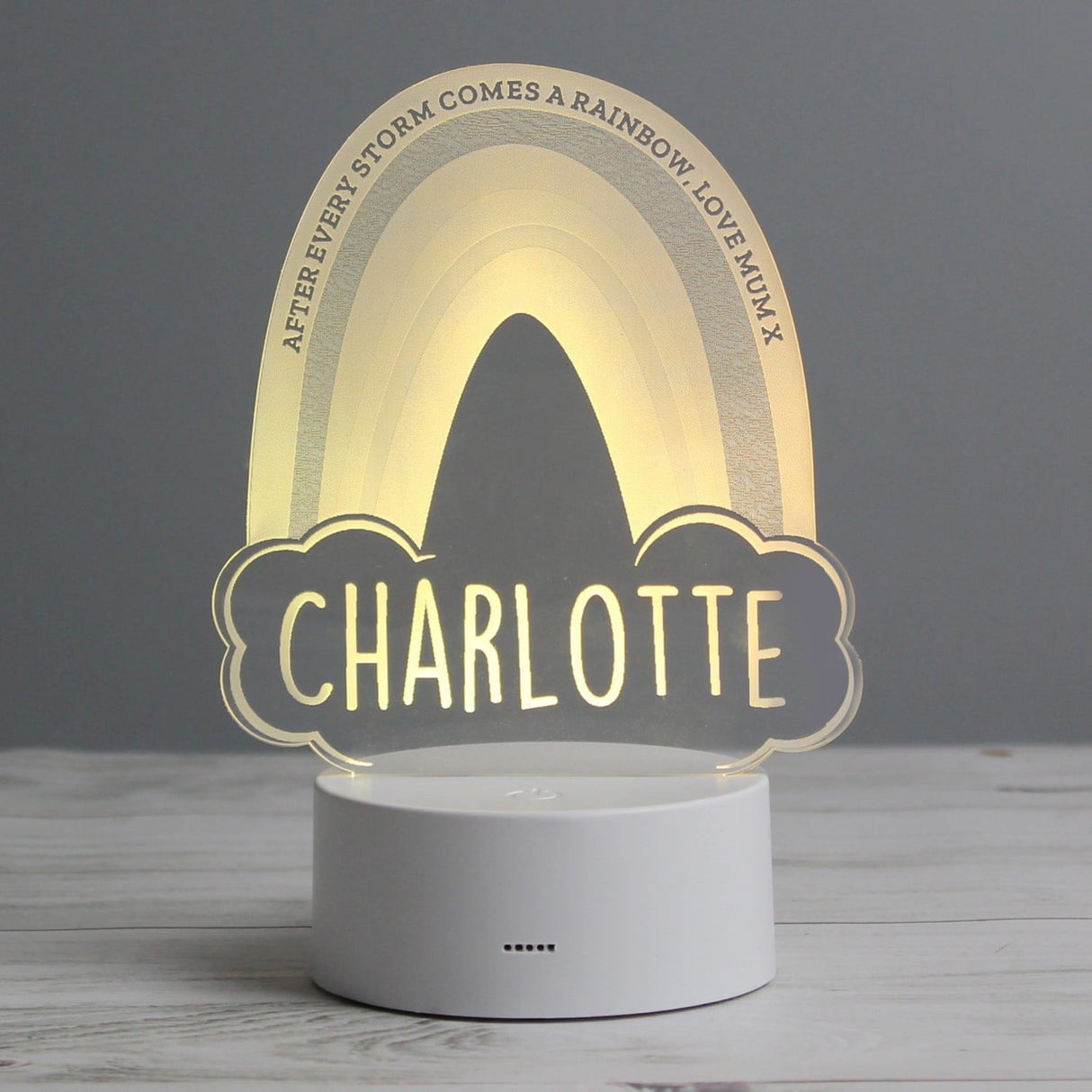 Personalised Rainbow LED Colour Changing Night Light: 4 - LED Lighting By Gift Moments