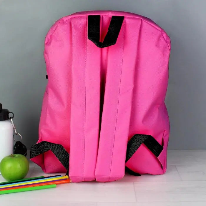 Personalised Rainbow Pink Backpack - Shop Kids Bags At Gift Moments - 3