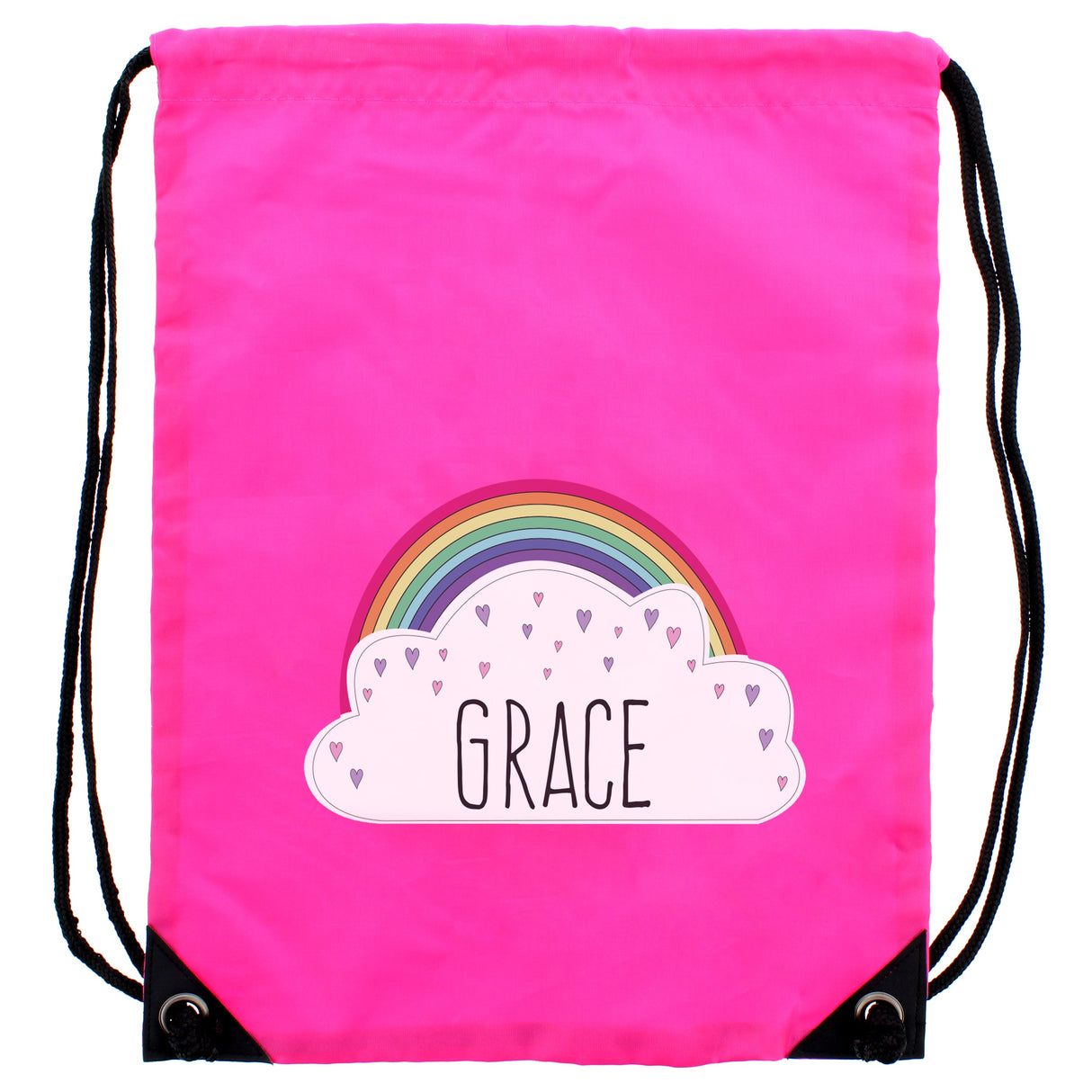 Personalised Rainbow Pink Kit Bag - Shop Kids Bags At Gift Moments - 4