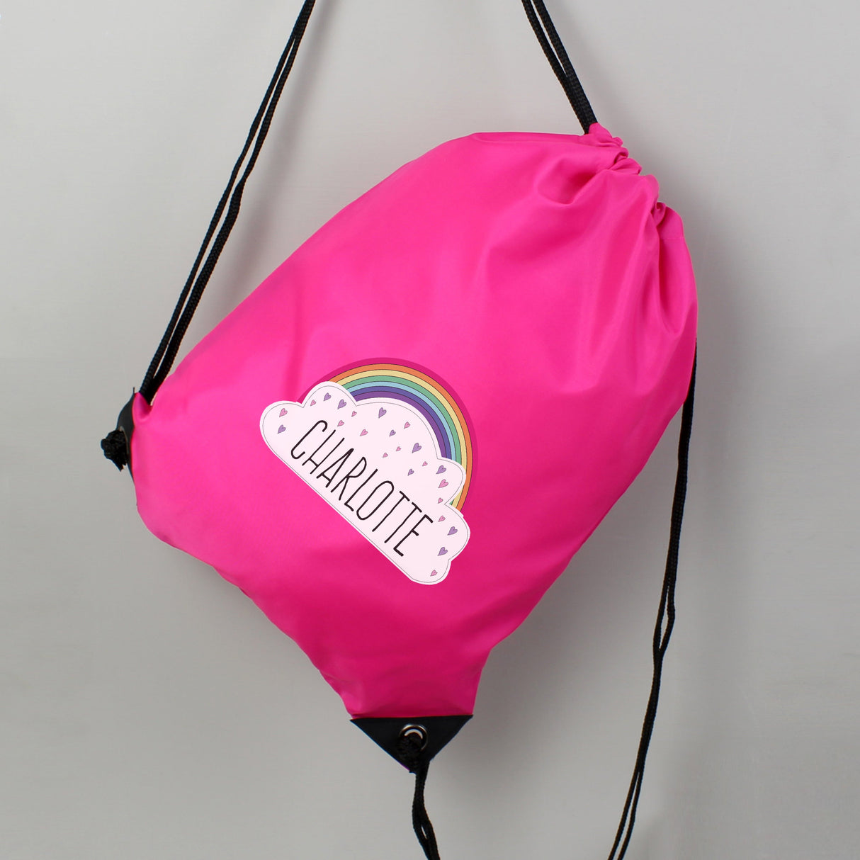 Personalised Rainbow Pink Kit Bag - Shop Kids Bags At Gift Moments - 2