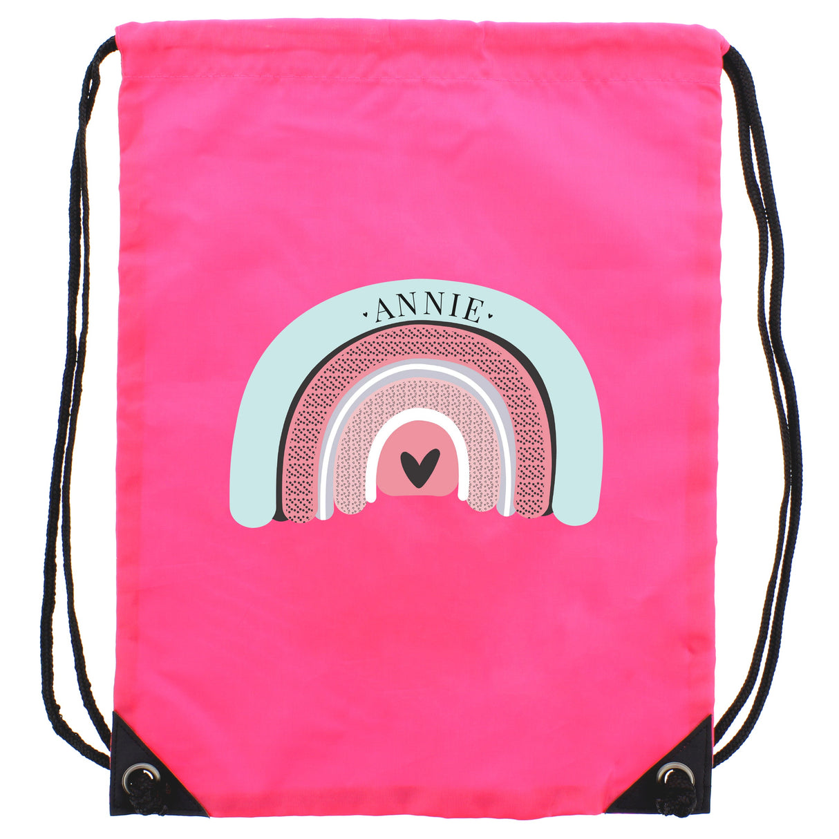 Personalised Rainbow Pink Kit Bag - Shop Kids Bags At Gift Moments - 5