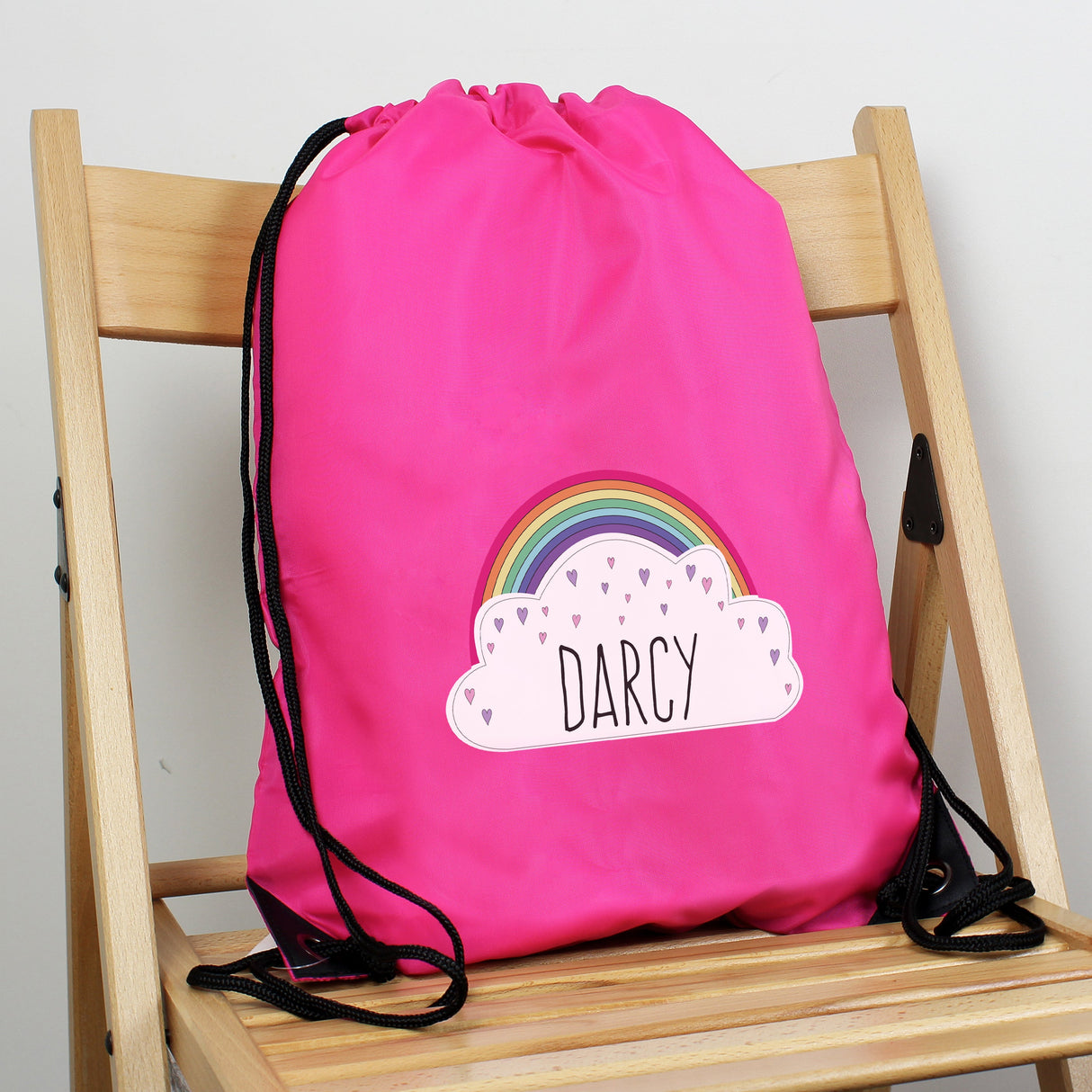 Personalised Rainbow Pink Kit Bag - Shop Kids Bags At Gift Moments - 1
