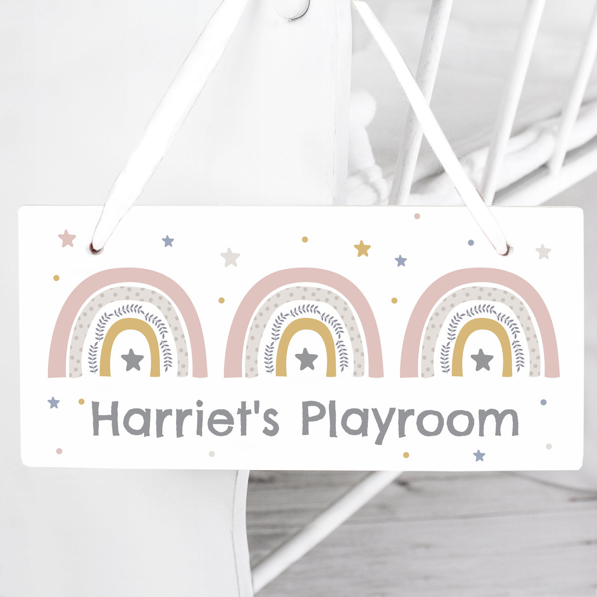 Personalised Rainbow Wooden Sign: 1 - Signs & Plaques By Gift Moments