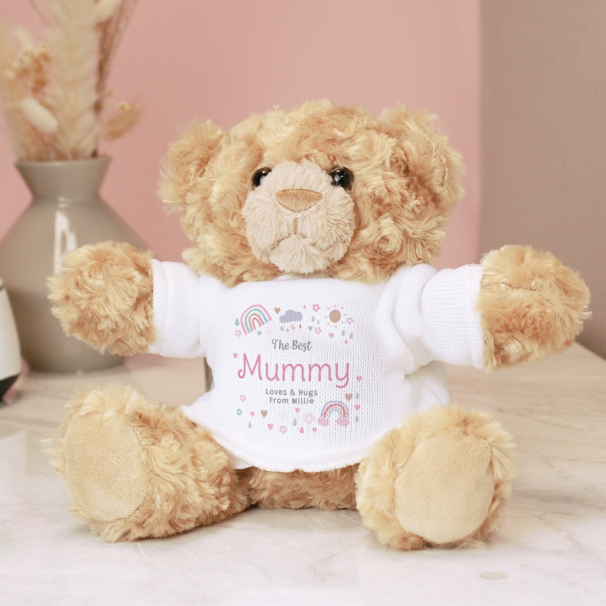 Personalised Rainbows & Sunshine Teddy Bear: 2 - Teddy Bears & Soft Toys By Gift Moments