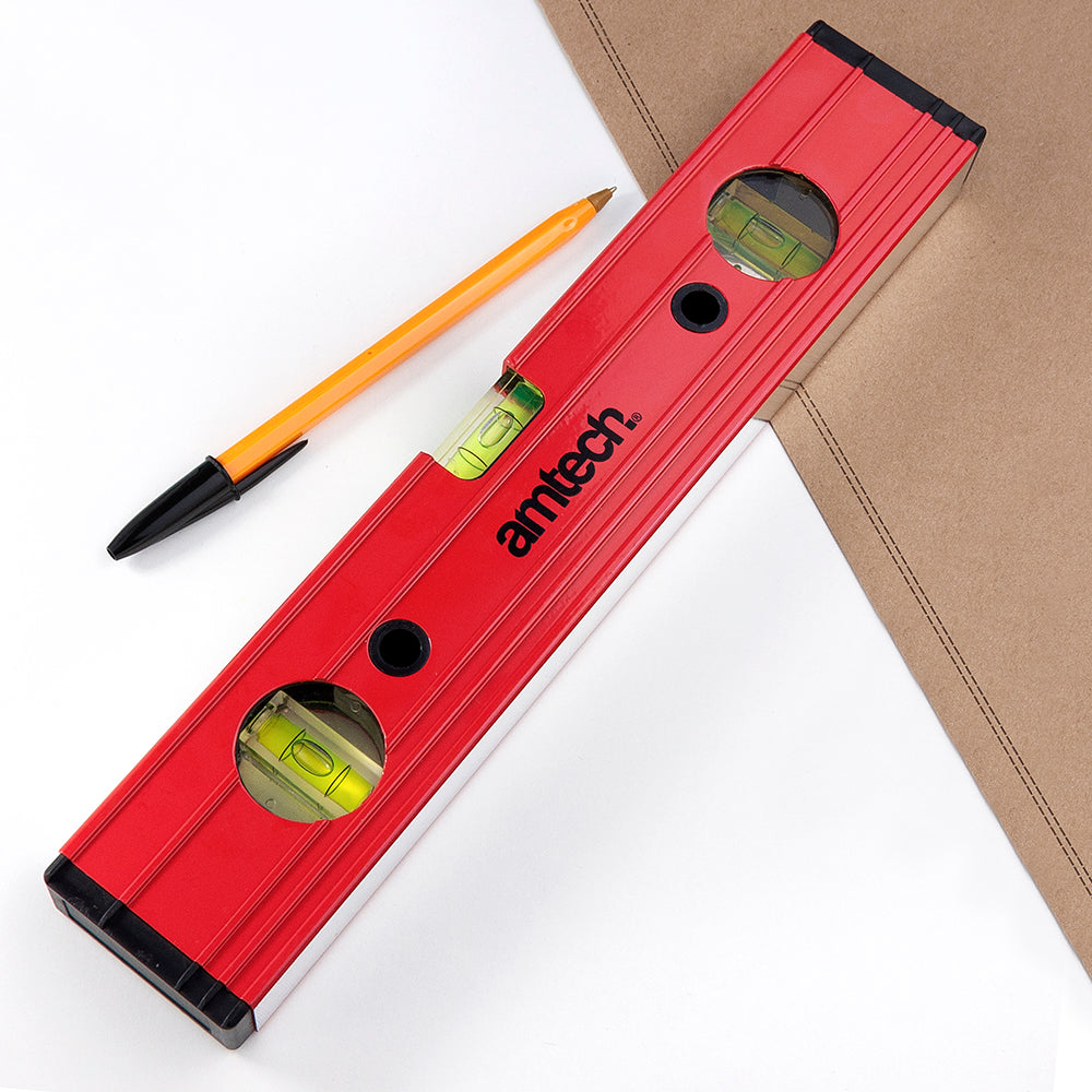 Personalised Red 300mm Spirit Level: 3 - Tools & Storage By Gift Moments