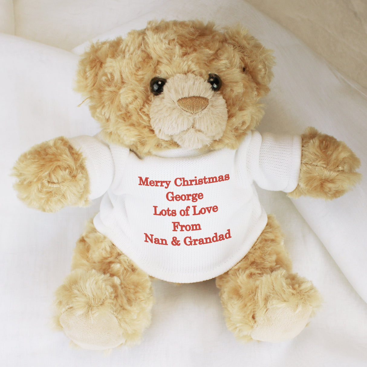 Personalised Red Message Teddy Bear: 4 - Teddy Bears & Soft Toys By Gift Moments