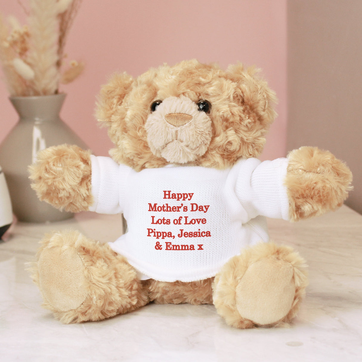 Personalised Red Message Teddy Bear: 3 - Teddy Bears & Soft Toys By Gift Moments