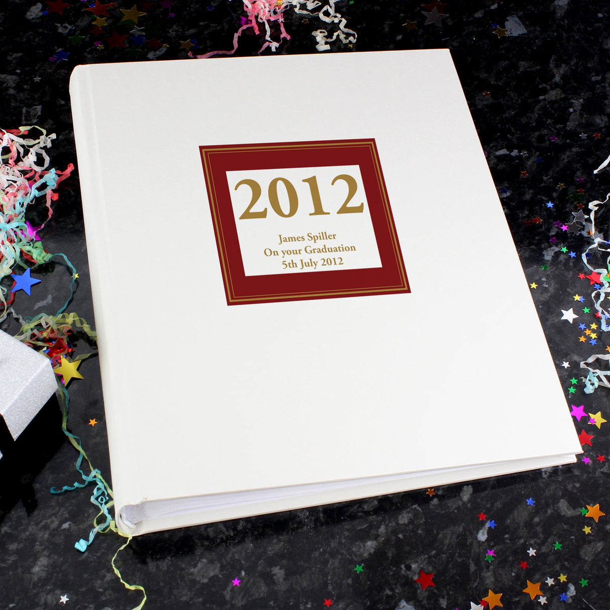Personalised Red Square Traditional Photo Album - Shop Photo Albums At Gift Moments - 1