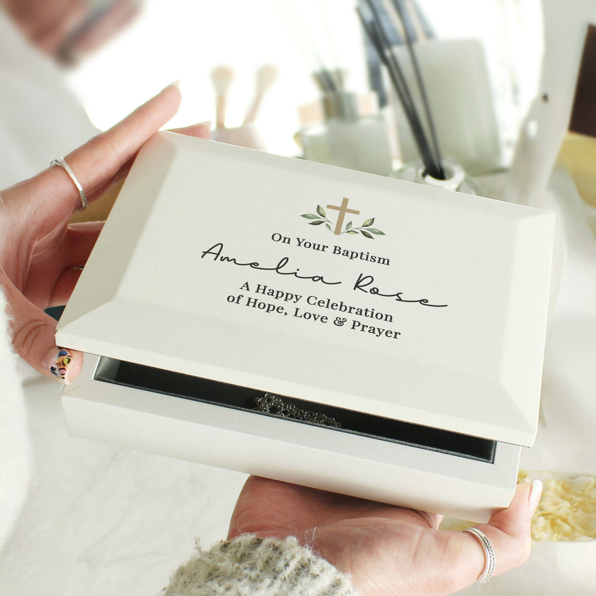 Personalised Religious Ceremony Jewellery Box - Shop Jewellery Boxes At Gift Moments - 3