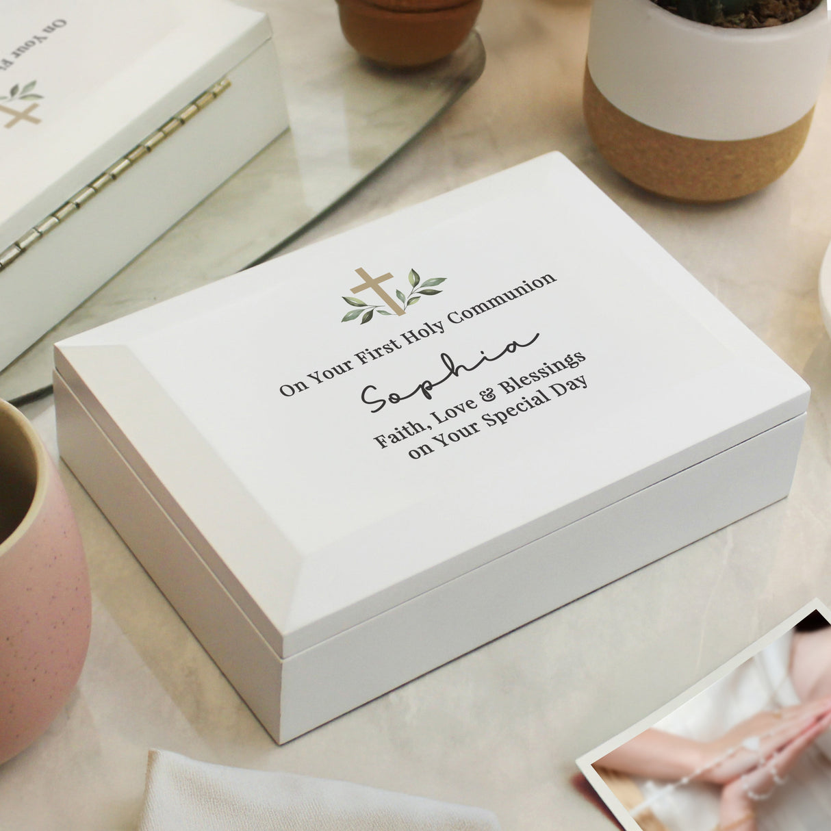 Personalised Religious Ceremony Jewellery Box - Shop Jewellery Boxes At Gift Moments - 5