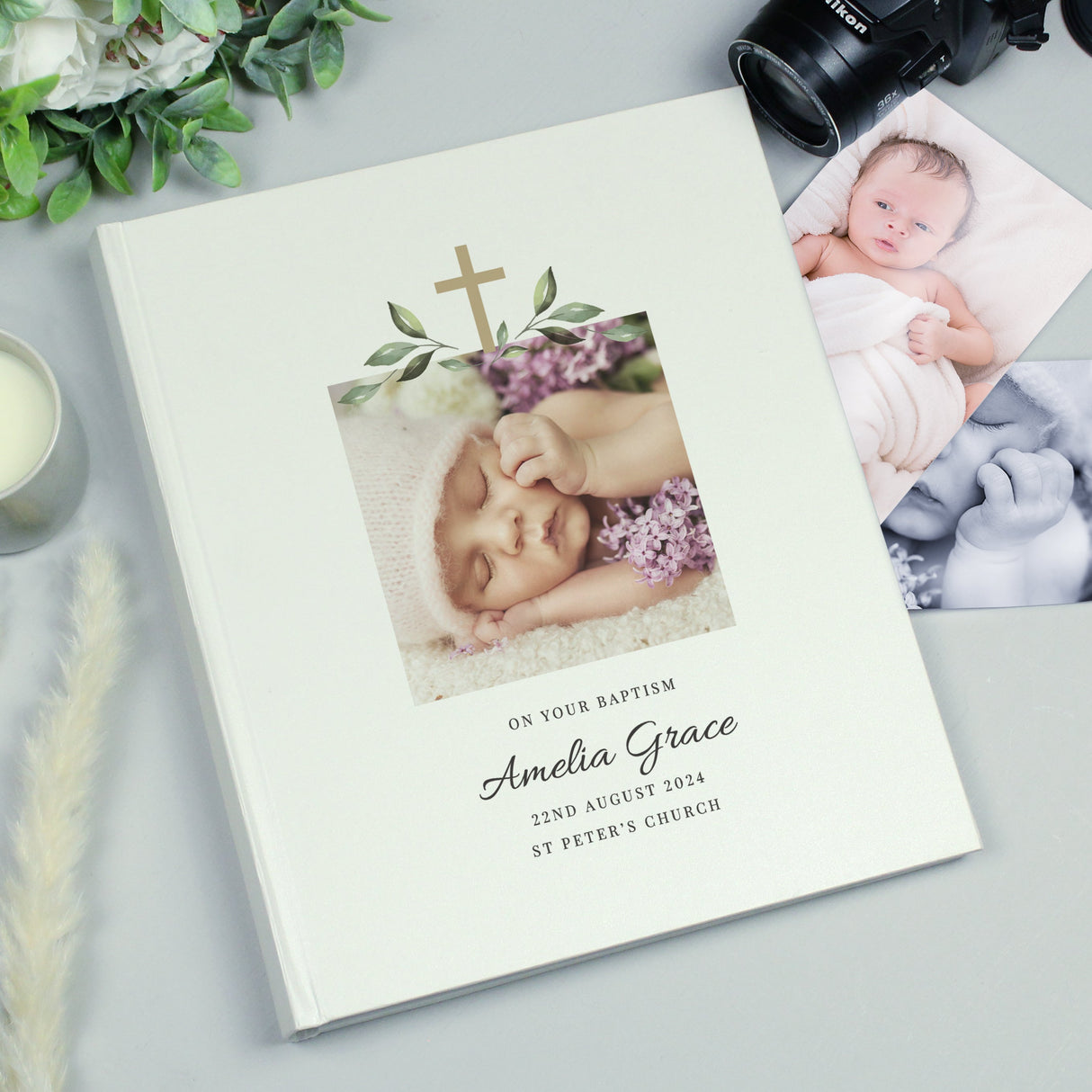 Personalised Religious Photo Upload Traditional Photo Album - Shop Photo Albums At Gift Moments - 1