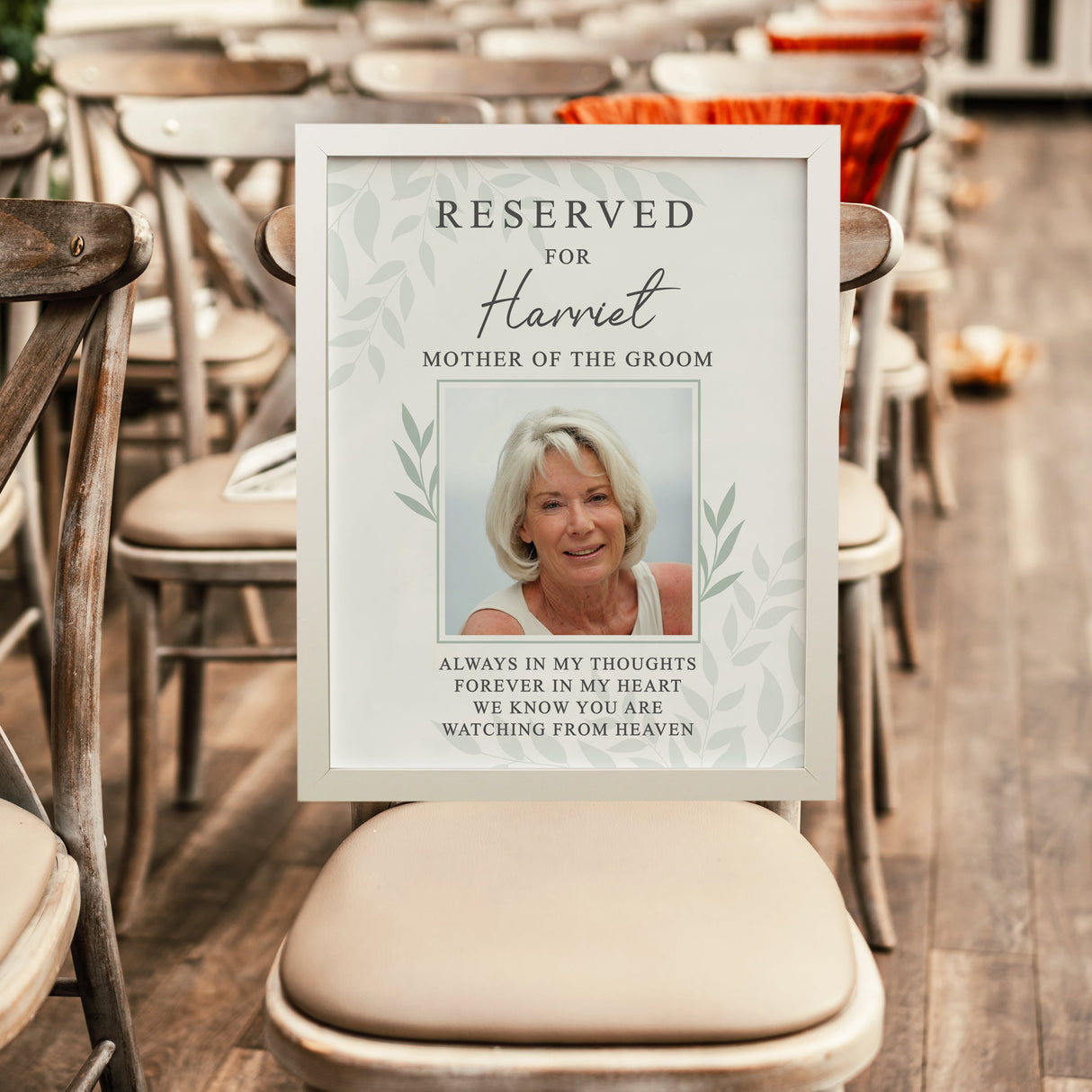 Personalised Reserved For Photo Framed Prints: 3 - White - Framed Prints By Gift Moments