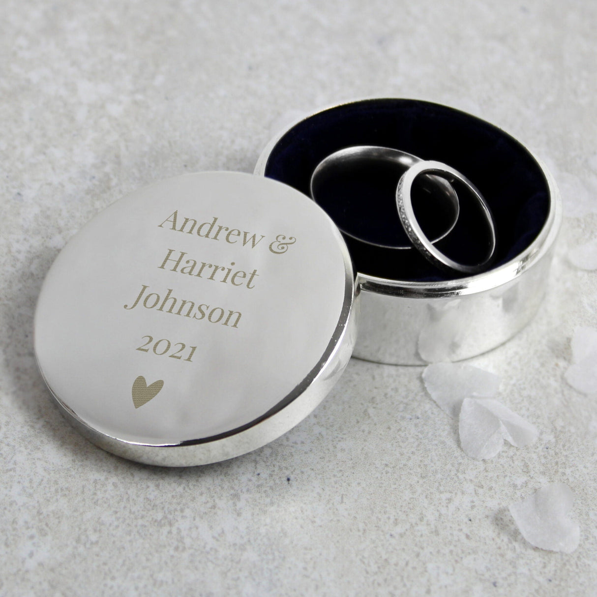 Personalised Ring Box - Shop Trinket Boxes At Gift Moments - 1