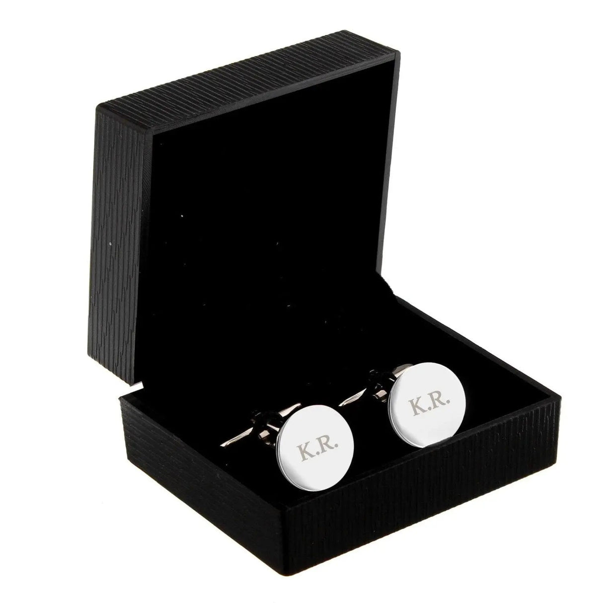 Personalised Round Cufflinks: 4 - Cufflinks & Tie Slides By Gift Moments
