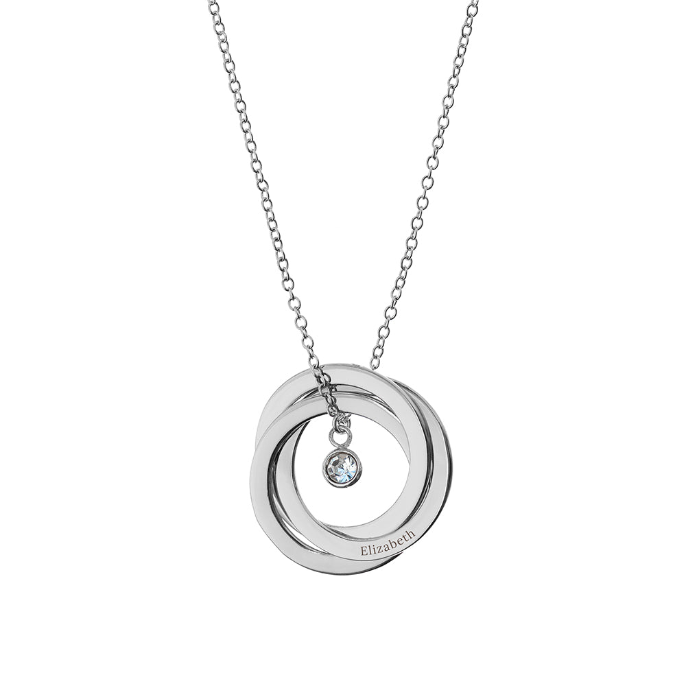 Personalised Russian Ring Necklaces: 8 - Necklaces By Gift Moments