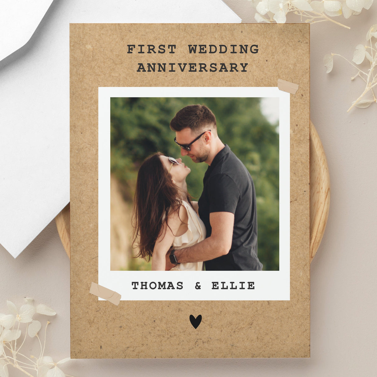 Personalised Rustic Polaroid Photo Upload Card: 7 - Greeting Cards By Gift Moments