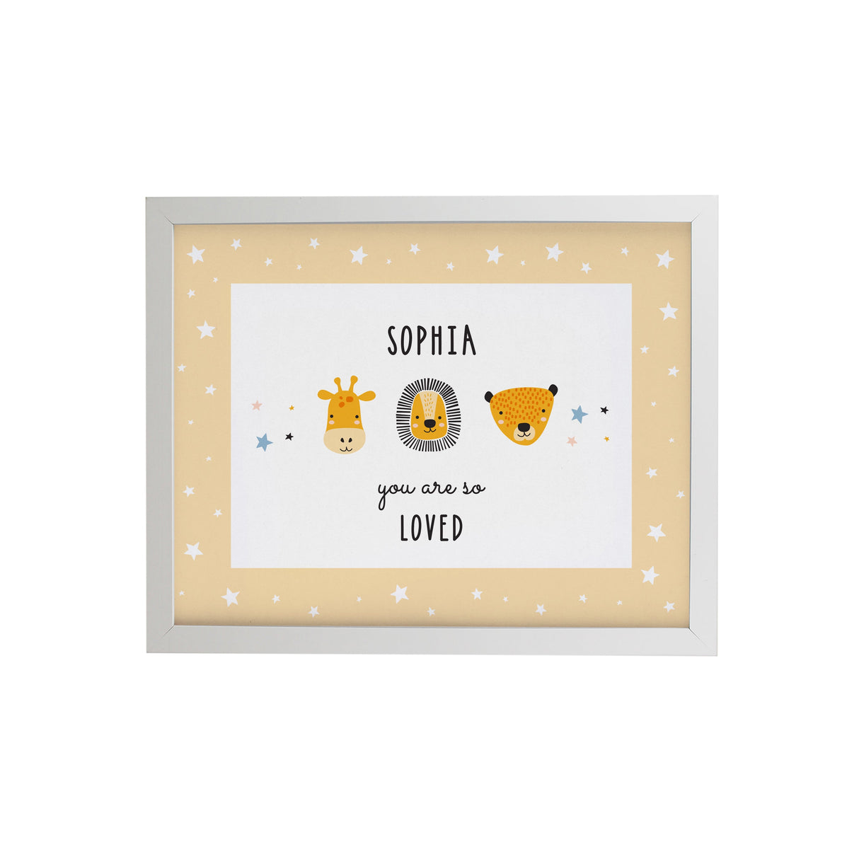 Personalised Safari Animals Framed Prints - Shop Framed Prints At Gift Moments - 9