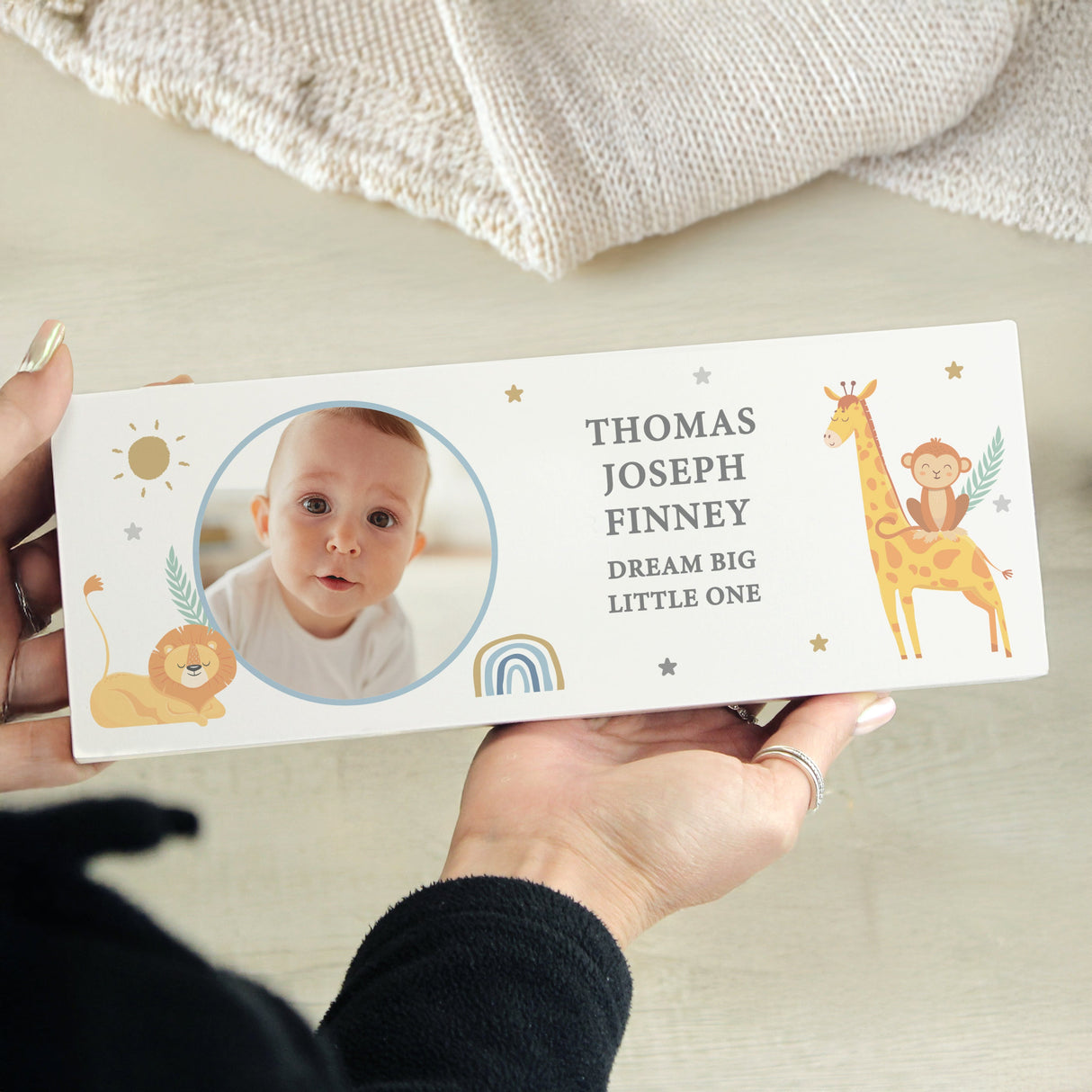 Personalised Safari Animals Photo Wooden Ornament - Shop Ornaments At Gift Moments - 1