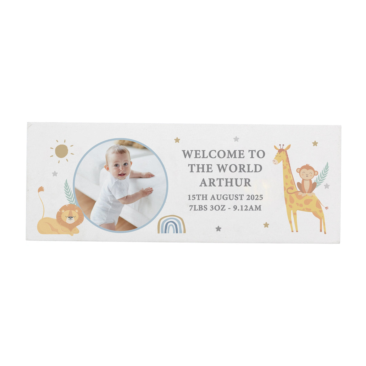 Personalised Safari Animals Photo Wooden Ornament - Shop Ornaments At Gift Moments - 5