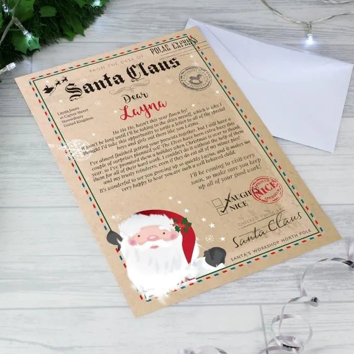 Personalised Santa Claus Letter: 4 - Santa Letters By Gift Moments