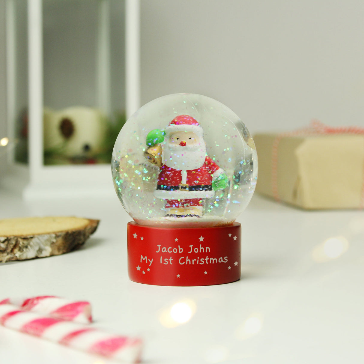 Personalised Santa Snow Globe - Shop Snow Globes At Gift Moments - 4