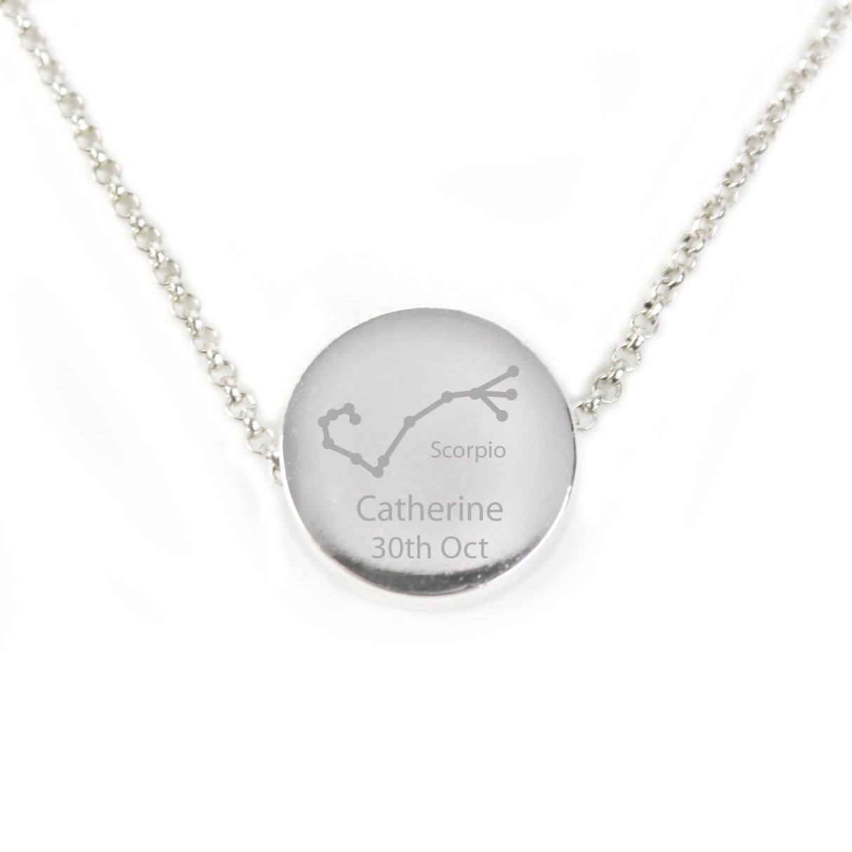 Personalised Scorpio Zodiac Star Sign Necklace (Oct 23rd - Nov 21st): 8 - Necklaces By Gift Moments
