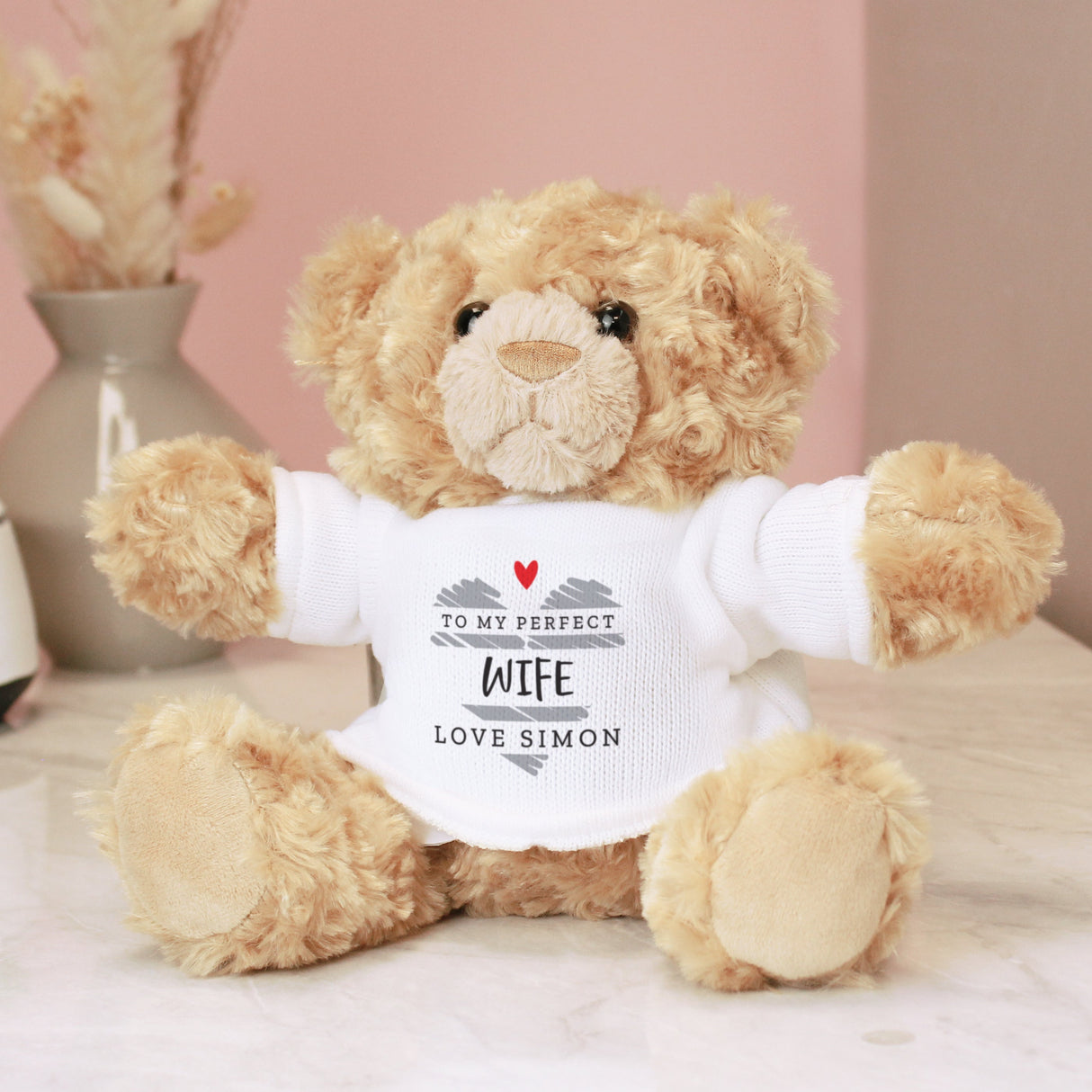 Personalised Scribble Heart Teddy Bear: 2 - Teddy Bears & Soft Toys By Gift Moments
