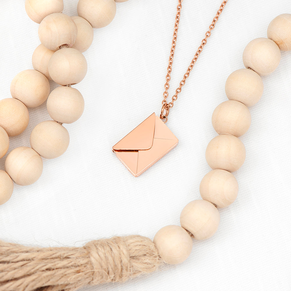 Personalised Secret Message Envelope Necklaces: 9 - Necklaces By Gift Moments