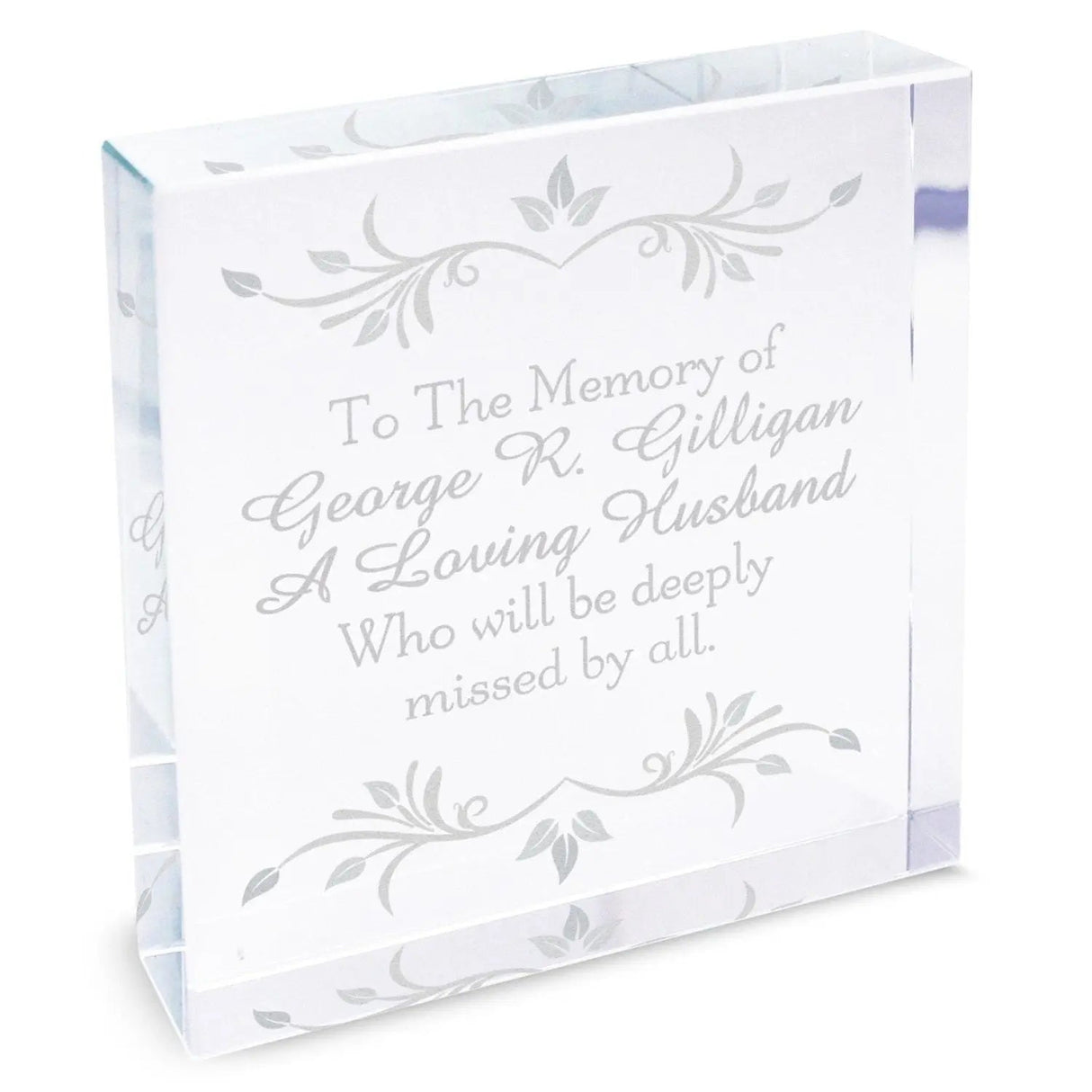 Personalised Sentiments Crystal Token: 3 - Crystal Tokens By Gift Moments