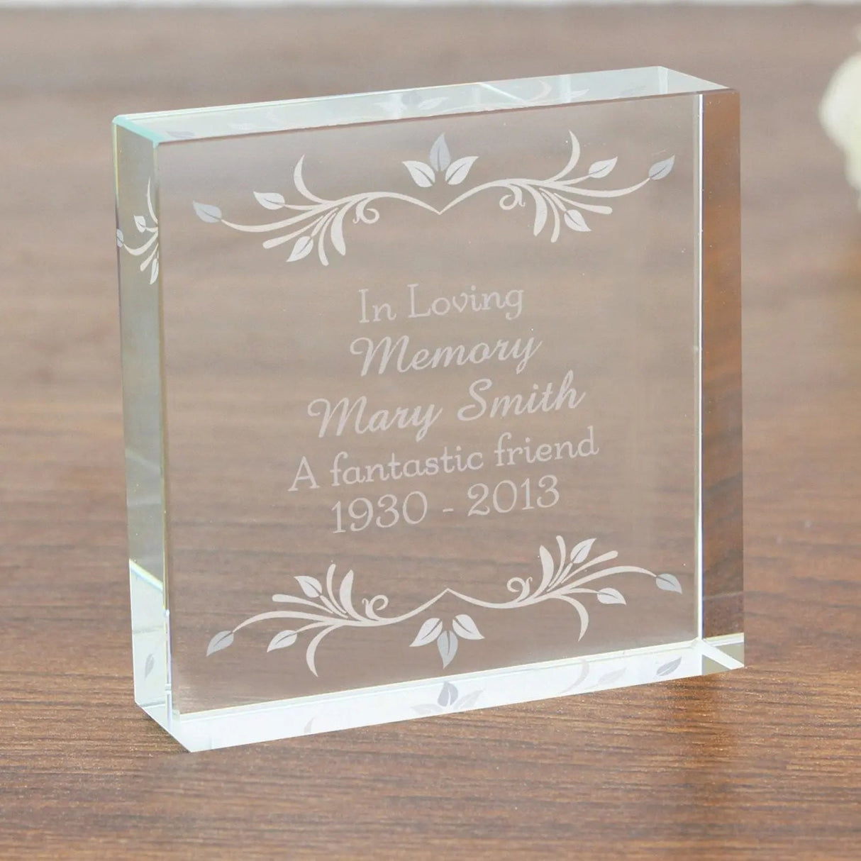 Personalised Sentiments Crystal Token: 1 - Crystal Tokens By Gift Moments