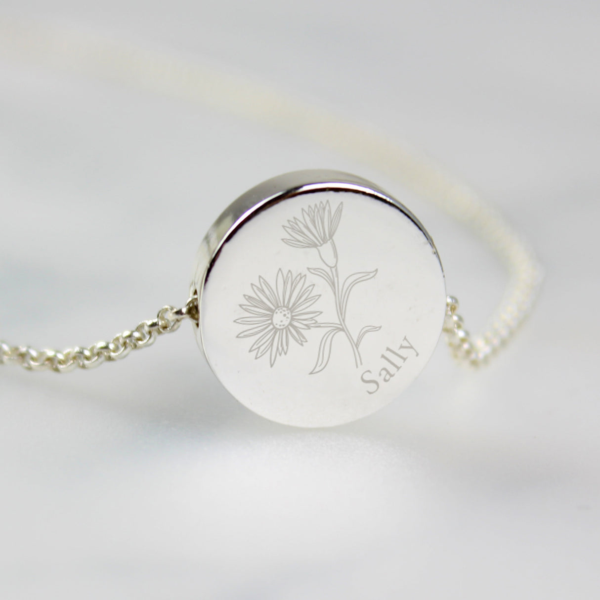 Personalised September Birth Flower Necklace and Box: 6 - Necklaces By Gift Moments