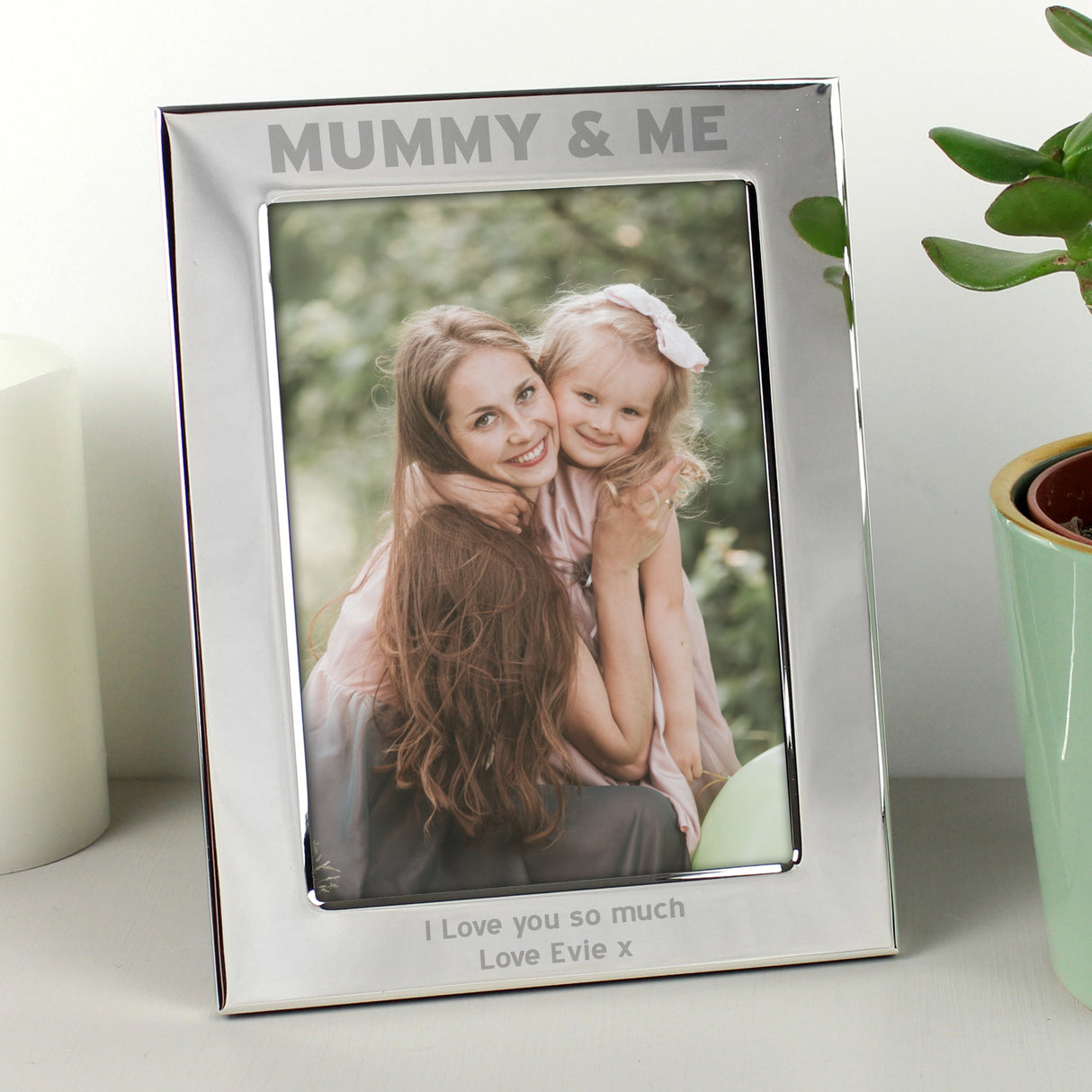 Personalised Silver 5x7 Mummy & Me Photo Frame - Shop Photo Frames At Gift Moments - 1