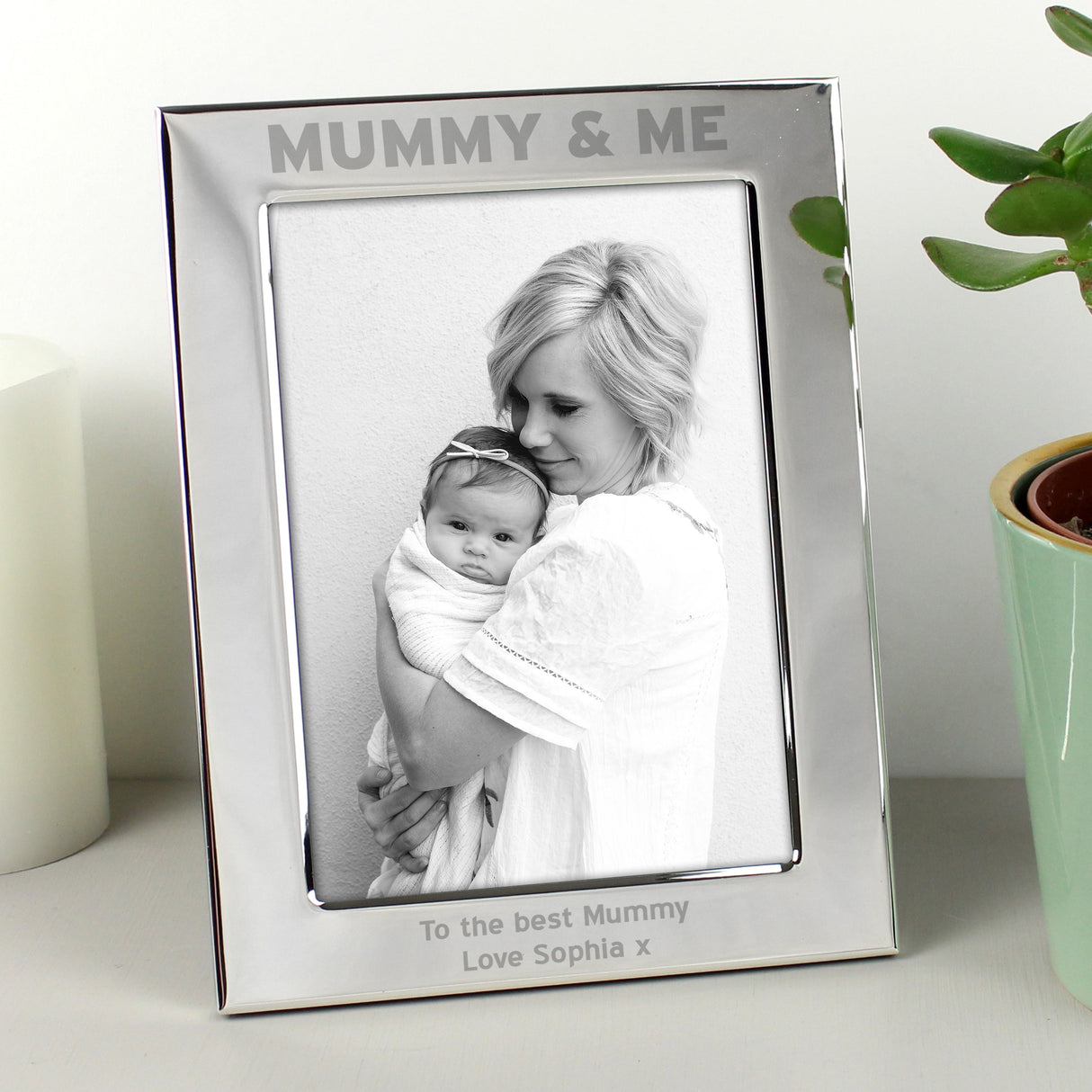 Personalised Silver 5x7 Mummy & Me Photo Frame - Shop Photo Frames At Gift Moments - 2