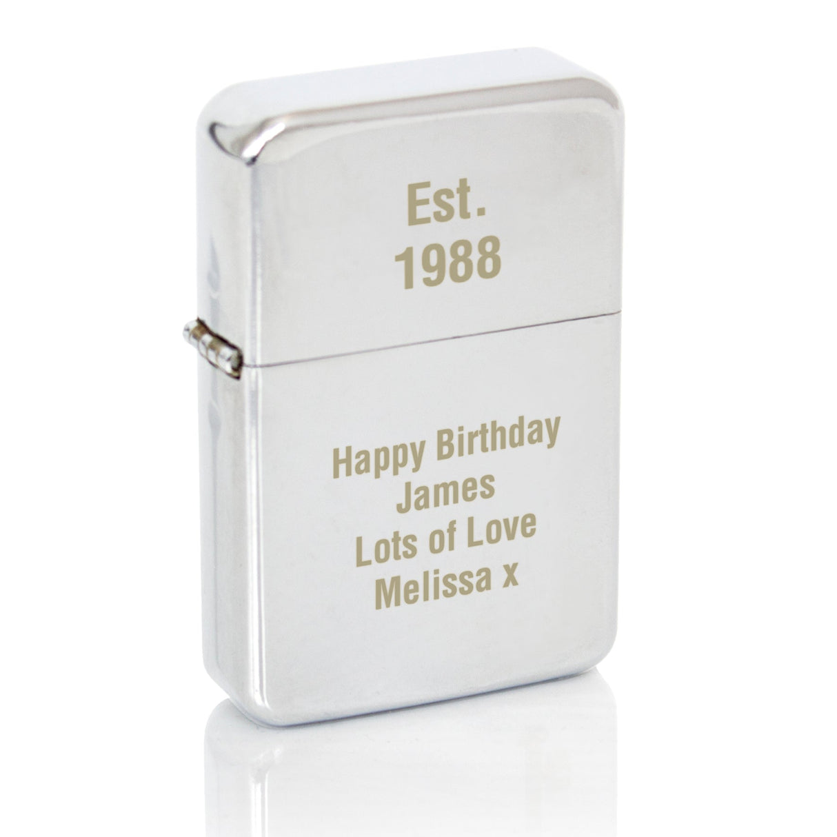 Personalised Silver Lighter: 5 - Smoking Accessories By Gift Moments