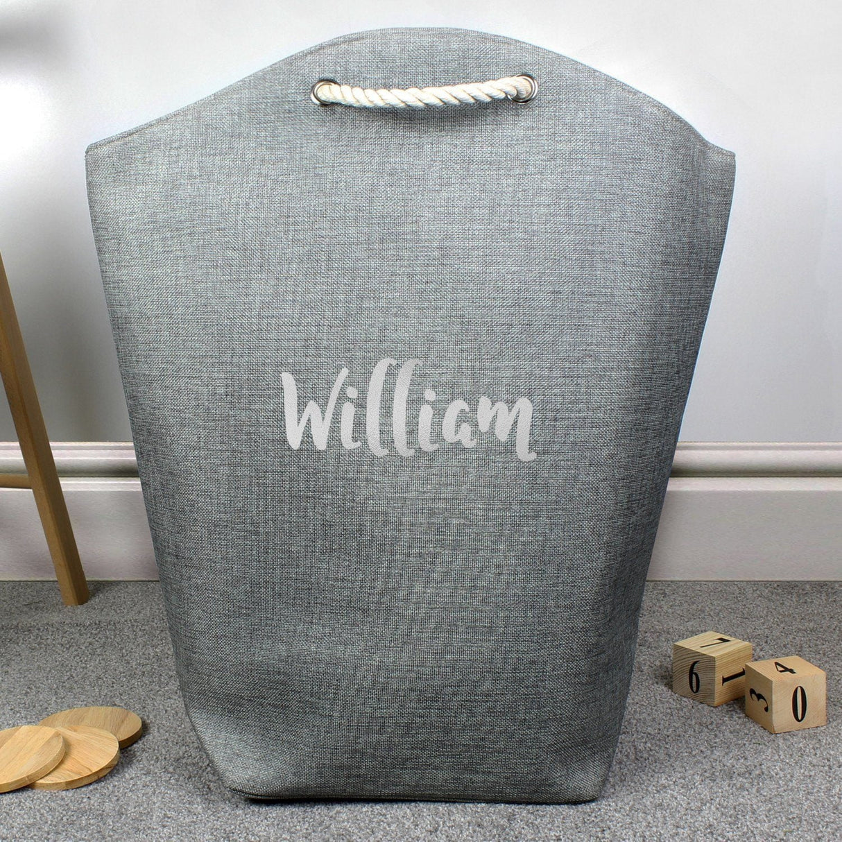 Personalised Silver Name Storage Bag: 2 - Storage By Gift Moments
