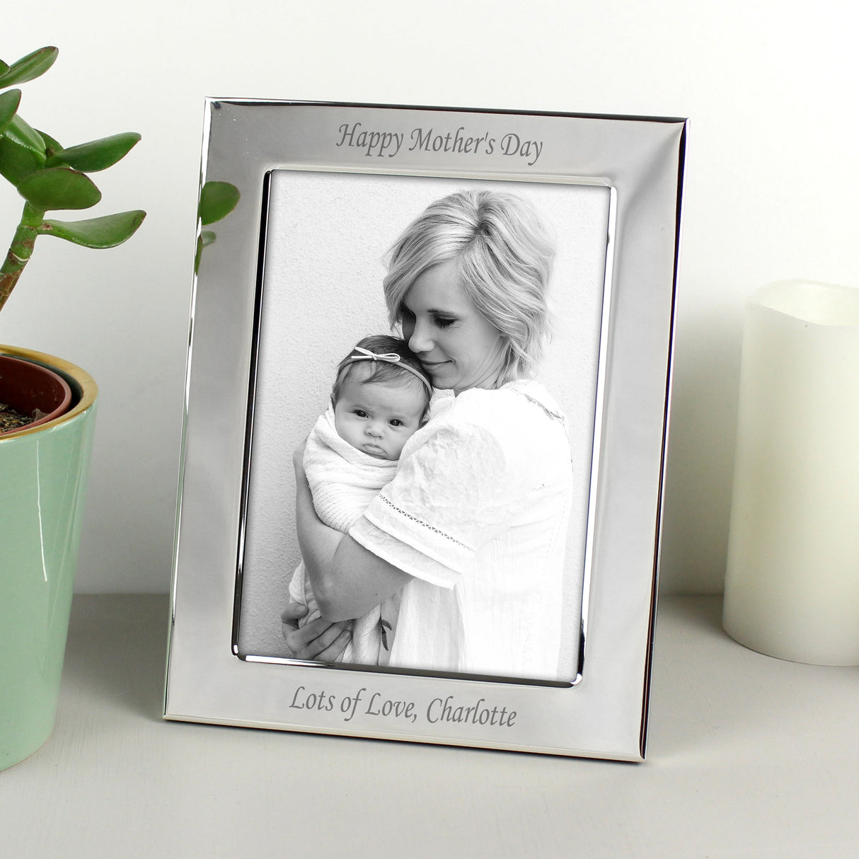 Personalised Silver Plated 6x4 Photo Frame: 3 - Photo Frames By Gift Moments