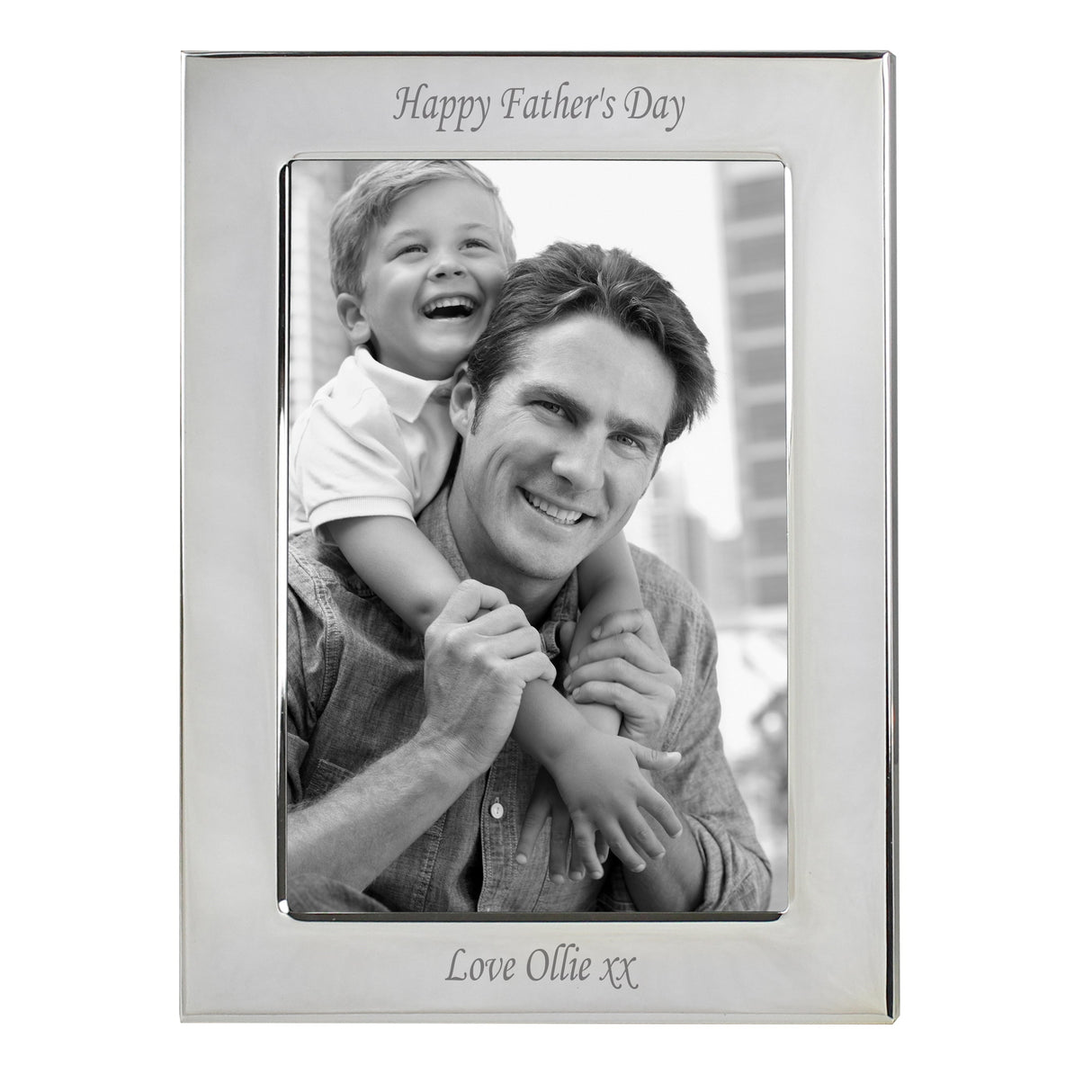 Personalised Silver Plated 6x4 Photo Frame: 2 - Photo Frames By Gift Moments